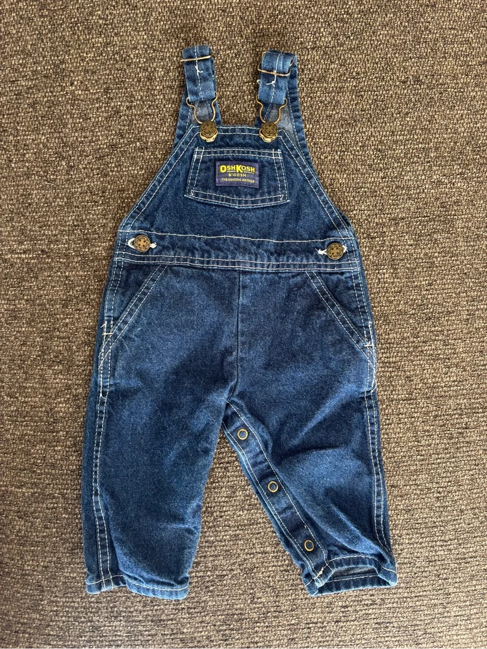 EUC OshKosh Denim Overalls (6/9M)